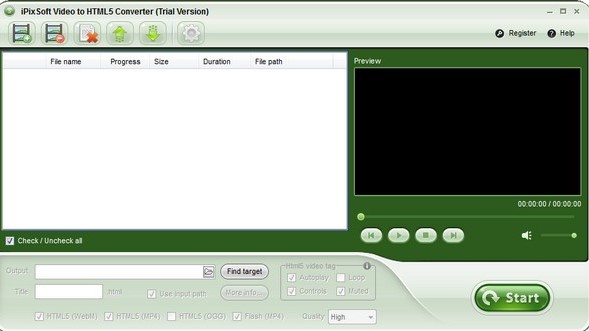 iPixSoft Video to HTML5 Converter Ԥͼ